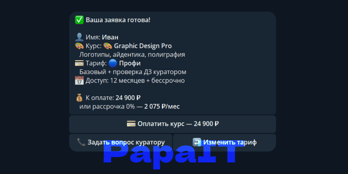 Воронка-бот для онлайн-школы дизайна: выручка выросла на 38% при том же бюджете